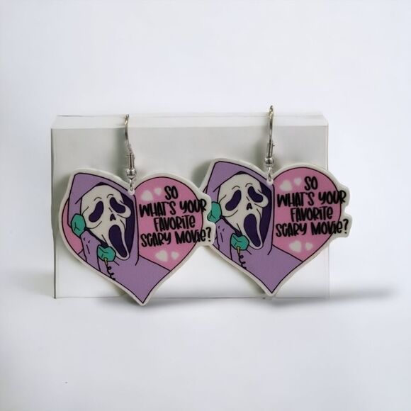 ♡Alex_Boutique♡ Jewelry - 🔪Scream Earrings🔪(2-A021)-Jewelry for Women